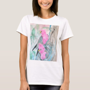 Rosa Papageien T-Shirt