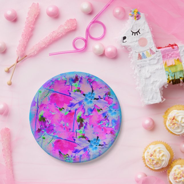 Rosa Papierplatte Pappteller (Party)