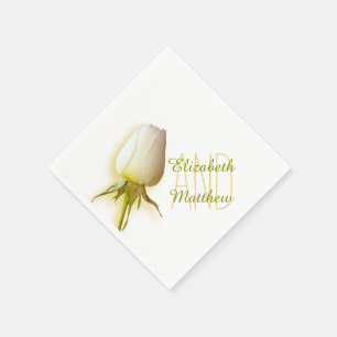 Rosa-Papierserviette mit dem Namen Wedding Single Serviette