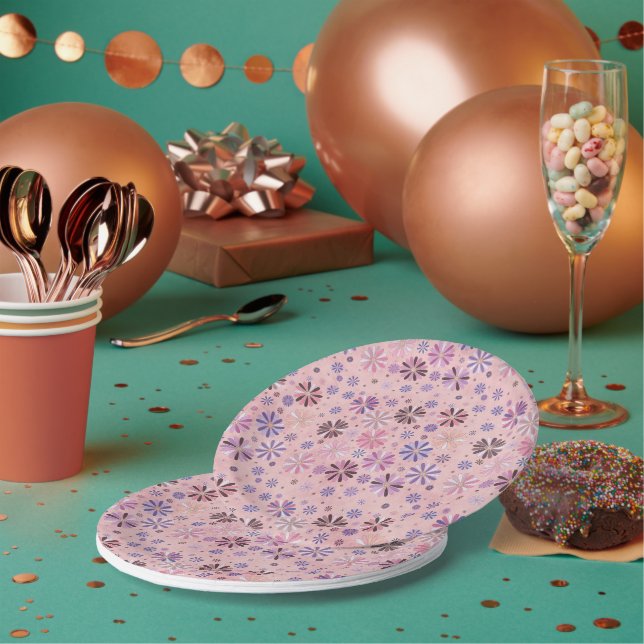 Rosa Pappteller (Multi)