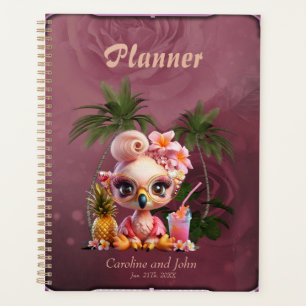 Rosa Paradies, ein Flamingo Planer