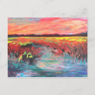 Rosa Paradies Postkarte