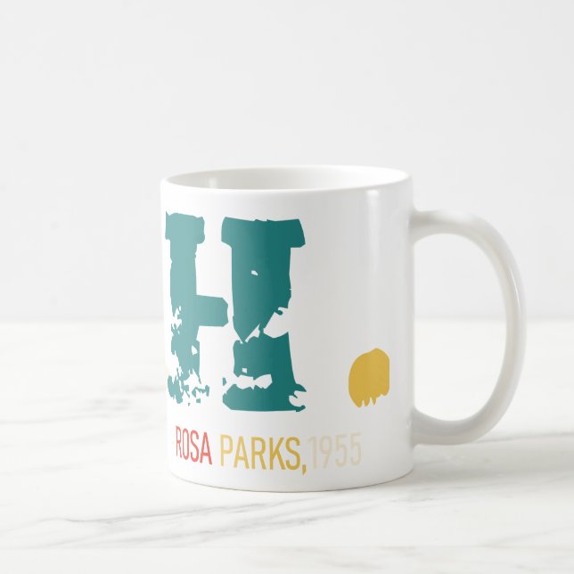 Rosa Parks "Nah" Quote Tasse (Rechts)