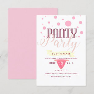 Rosa Party Einladung