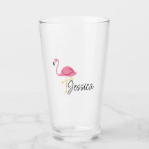 Rosa Party Flamingo Glass Cup