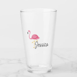 Rosa Party Flamingo Glass Cup Glas