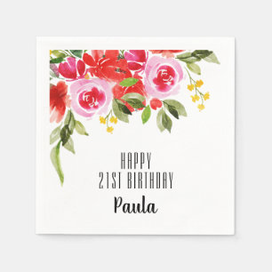 Rosa Party Serviette