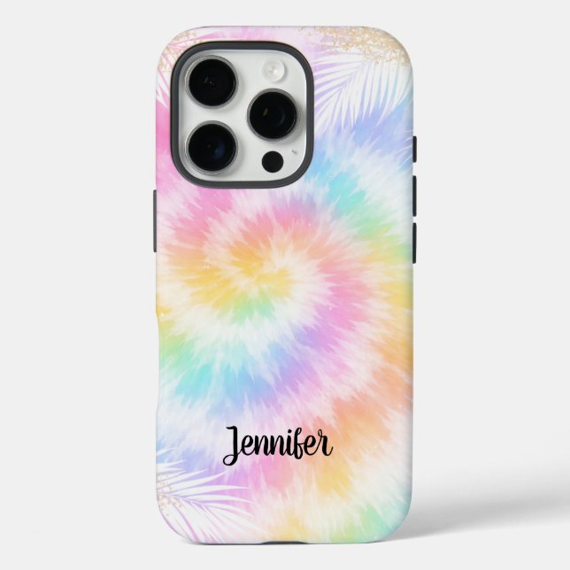 Rosa Pastell-Tie-Dye Mädchenhaft Chic              Case-Mate iPhone Hülle (Rückseite)
