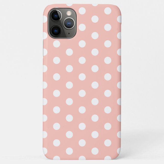 Rosa Pastellfarben Polka Dot Case-Mate iPhone Case (Rückseite)