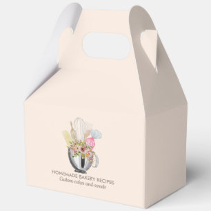 Rosa Patisserie Bäckerei Gebäck Handwerkzeuge Geschenkschachtel