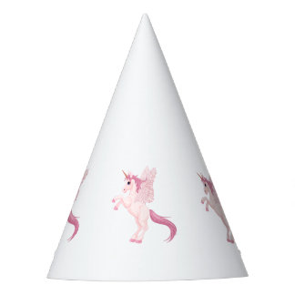 Rosa Pegasus Einhorn Partyhut