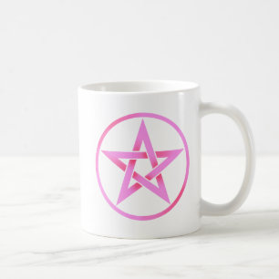 Rosa Pentagram-Pentagramm Tasse