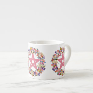 Rosa Pentagrammespresso-Tasse Espressotasse