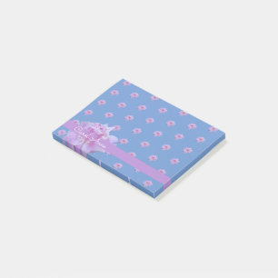 Rosa Peony Blume Lila Post-it Klebezettel