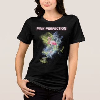 Rosa Perfektion: Elegantes Flamingo Tri-Blend Shirt