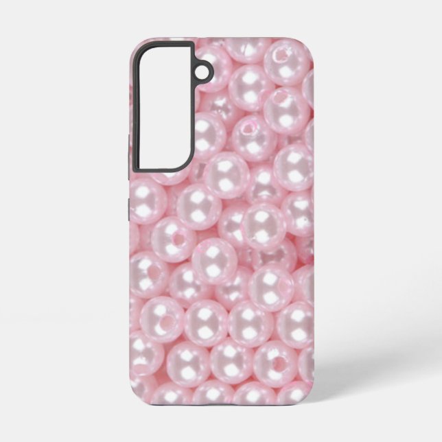 Rosa Perlen  Samsung Galaxy Hülle (Rückseite)