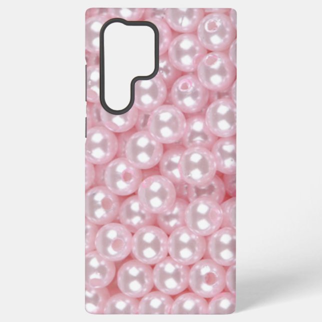 Rosa Perlen  Samsung Galaxy Hülle (Rückseite)