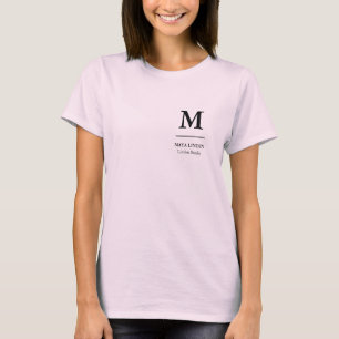Rosa Personal-T-Shirt – Individuelles Logodesign T-Shirt