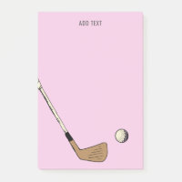 Rosa Personalisiert Moderner Vintager Golf