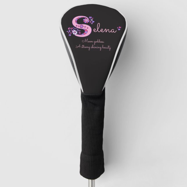 Rosa personalisierte Selena-Bezeichnung, d. h. Golf Headcover (Vorderseite)