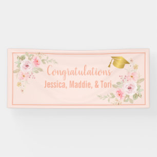 Rosa personalisiertes Abschlussbanner Banner
