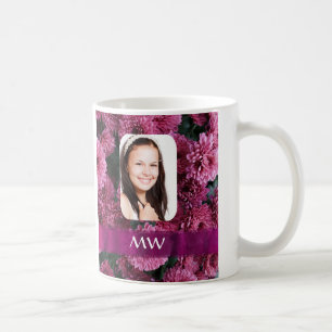 Rosa personalisiertes mit BlumenFoto Tasse