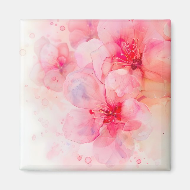Rosa Petal Elegance Magnet (Vorne)
