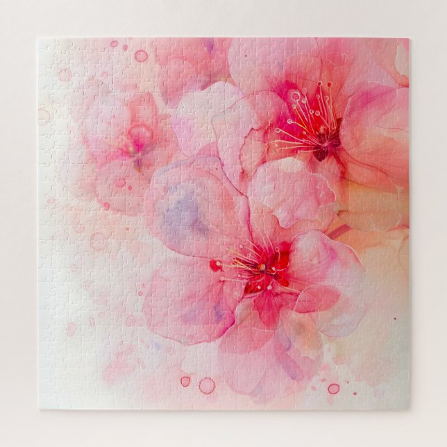 Rosa Petal Elegance Puzzle (Vertikal)