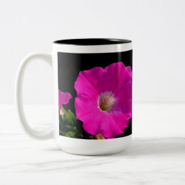 Rosa Petunia-Blume Zweifarbige Tasse