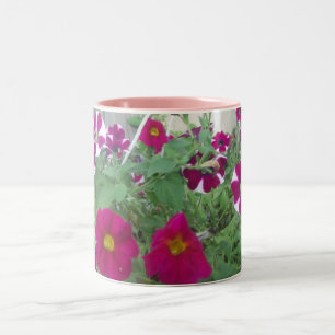 Rosa Petunien Zweifarbige Tasse
