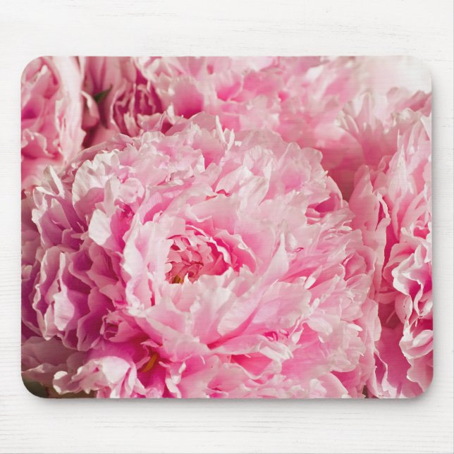 Rosa Pfingstrose Mousepad (Vorne)