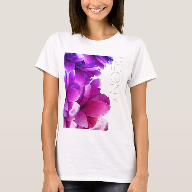 ROSA PFINGSTROSE T-Shirt (Vorderseite)