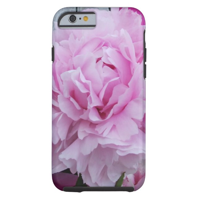 Rosa Pfingstrosen-Blume iPhone 6 Fall Case-Mate iPhone Hülle (Rückseite)