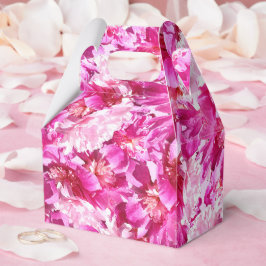 Rosa Pfingstrosen-Blumen-Geschenkboxen Geschenkschachtel