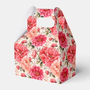 Rosa Pfingstrosen-Party-Geschenkbox Geschenkschachtel