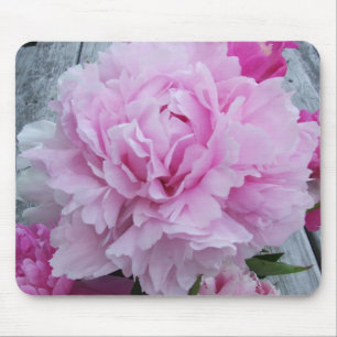Rosa Pfingstrosen/Pfingstrosen-Blumen-Mäusematte Mousepad