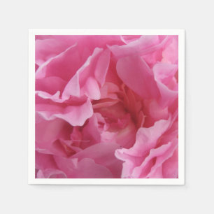 Rosa Pfingstrosen-Standardcocktail-Servietten Serviette