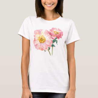 rosa Pfingstrosen T-Shirt