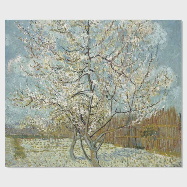 Rosa Pfirsich-Baum durch Vincent van Gogh Geschenkpapier (Flach)