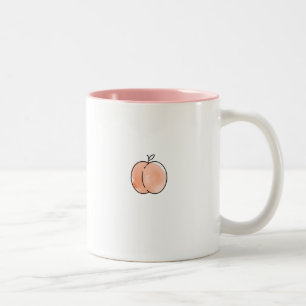 Rosa Pfirsich-Frucht-minimale Tasse