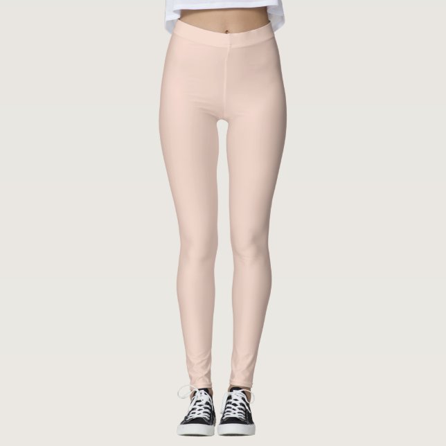 Rosa Pfirsich Leggings (Vorderseite)