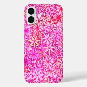 Rosa, Pfirsich, Orchideen und Korallen Blume iPhone 16 Plus Hülle
