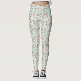 Rosa Pfirsichbaum Blossom All-Over-Print-Leggings Leggings