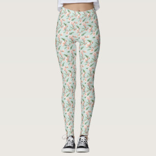 Rosa Pfirsichbaum Blossom All-Over-Print-Leggings Leggings