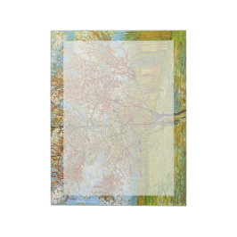 Rosa Pfirsichbaum im Blossom Erinnerung an Mauve Notizblock