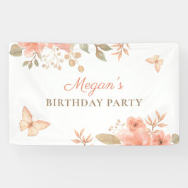 Rosa Pfirsiche Banner