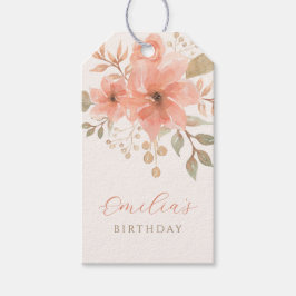 Rosa Pfirsiche Geschenkanhänger