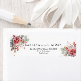 Rosa Pfirsichfarbe | Dusty Blue Wedding