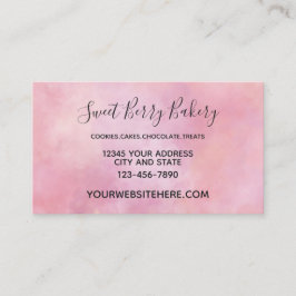 Rosa Pfirsichfarbene Gefärbte Krawatte Visitenkarte