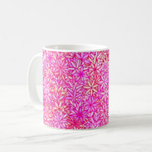 rosa, pfirsichfarbene, orchideenfarbene und korall kaffeetasse